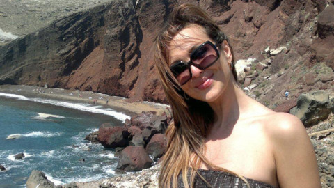 Глория на море в своята резиденция