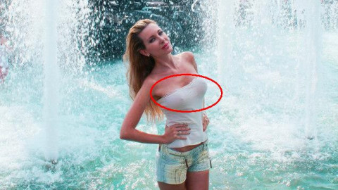 Палавница! Антония хвърли сутиена и стана МИС „Мокра фланелка”! (СНИМКИ)