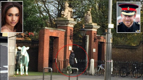 Принц Хари прибра годеницата си в Кенсингтън (Спипаха Мегън Маркъл на вратата)