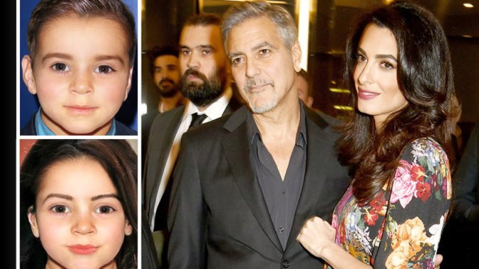 Близнаците на Джордж Клуни си плямпат на италиански, родителите бъкел не разбират от говора им