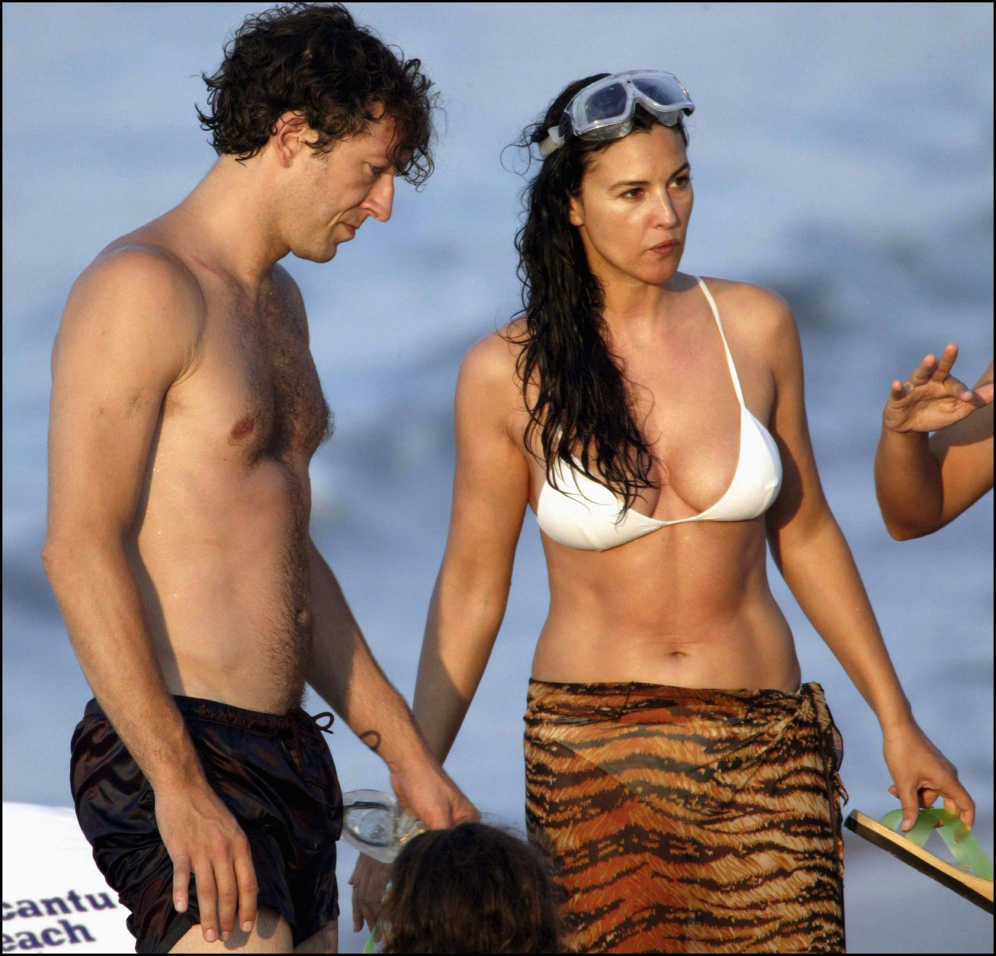 07/27/2003. Exclusive: Monica Bellucci and Vincent Cassel in holidays in Corsica, France.