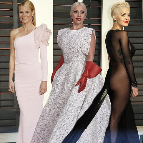 Rita Ora arrives at the 2015 Vanity Fair Oscar Party in Beverly Hills