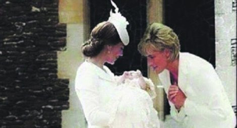Тази снимка на надвесената принцеса Даяна над малката Шарлот пощуриха нета
