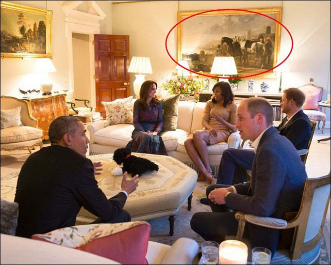 Кейт и Уилям с мегагаф на срещата с Обама