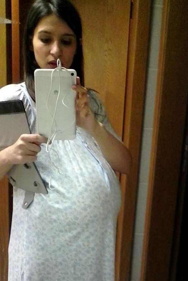 Силвия Станоева позира като бременна в Откраднат живот