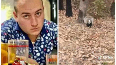 Що за зверство? „Мъж“ се хвали как убива беззащитен язовец с брадва