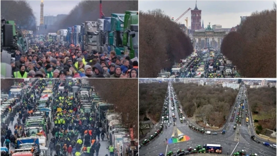 Шумът от тракторите в Берлин остави мълчание в цяла Европа! Докъде ще стигнат протестите?