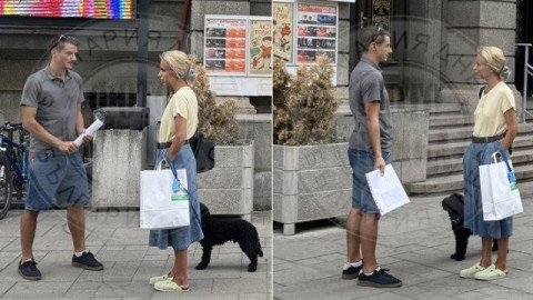 Радина Кърджилова чете конско на новия си възлюбен Пламен Димов насред улицата